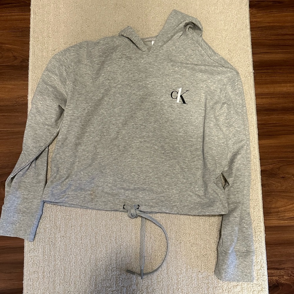 calvin klein cropped hoodie